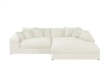 smart Ecksofa Lianea Creme rechts Webstoff