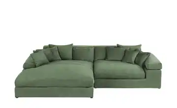 smart Ecksofa Lianea Grün links Webstoff