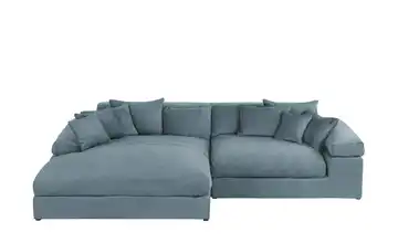 smart Ecksofa Lianea Blau links Webstoff