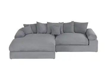 smart Ecksofa Lionore Grau links Cordstoff