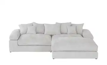 smart Ecksofa Lionore Silbergrau rechts Chenille