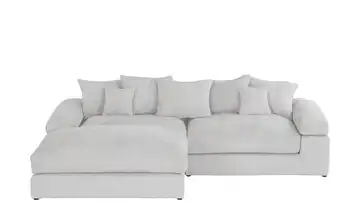 smart Ecksofa Lionore Silbergrau links Chenille