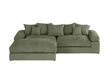 smart Ecksofa Lionore Grün links Chenille