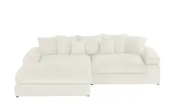 smart Ecksofa Lionore Creme Webstoff links