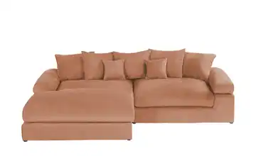 smart Ecksofa Lionore Rostrot Webstoff links