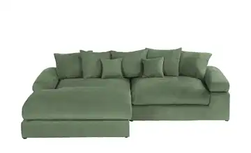 smart Ecksofa Lionore Grün links Webstoff