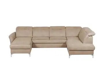 uno Wohnlandschaft Wildleder-Optik Basel Beige rechts Grundfunktion