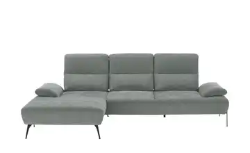 switch Ecksofa Cesar Steingrau links Flachgewebe fein