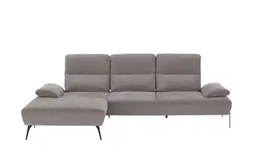 switch Ecksofa Cesar Greige links Flachgewebe fein