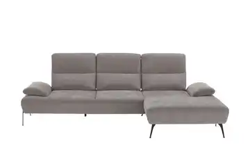 switch Ecksofa Cesar Greige rechts Flachgewebe fein