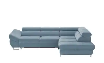 switch Ecksofa Fabio Hellblau rechts Erweiterte Funktion