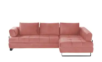 switch Ecksofa Havana Korallenrot rechts ohne