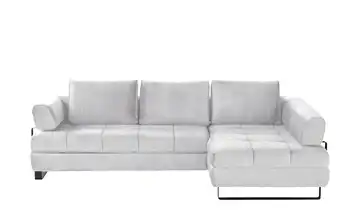 switch Ecksofa Havana Silbergrau rechts ohne