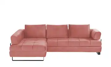 switch Ecksofa Havana Korallenrot links ohne