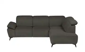 uno Ecksofa Belfast Anthrazit Grundfunktion rechts Flachgewebe