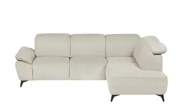 uno Ecksofa Belfast Beige Grundfunktion rechts Flachgewebe