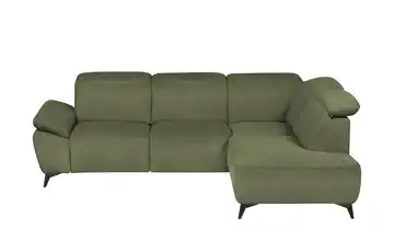 uno Ecksofa Belfast Dunkelgrün Grundfunktion rechts Flachgewebe