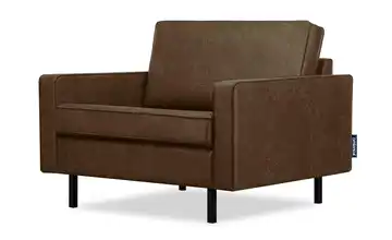 KONSIMO Sessel Invia Dunkelbraun 92 cm