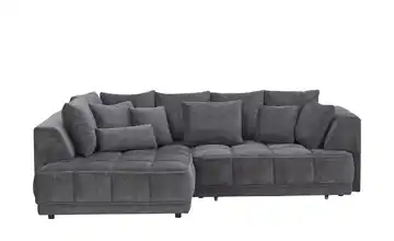 switch Ecksofa Tiga Anthrazit links Erweiterte Funktion Mikrofaser in Velours-Optik