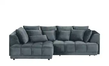 switch Ecksofa Tiga Anthrazit links Erweiterte Funktion Mikrofaser in Velours-Optik