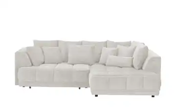 switch Ecksofa Tiga Beige rechts Erweiterte Funktion Mikrofaser in Velours-Optik