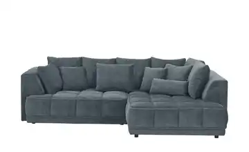 switch Ecksofa Tiga Anthrazit rechts ohne Mikrofaser in Velours-Optik