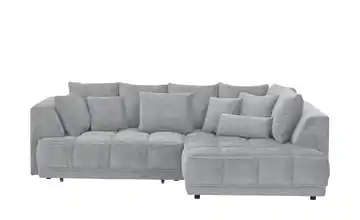 switch Ecksofa Tiga Grau rechts Erweiterte Funktion Mikrofaser in Velours-Optik