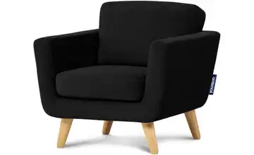 KONSIMO Sessel Tagio Schwarz Velours