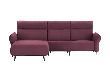 switch Ecksofa Stelvio Grundfunktion links Bordeauxrot