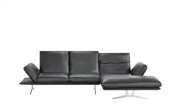 KOINOR Ecksofa Echtleder Francis rechts Schwarz 2