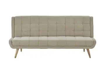 Schlafsofa Jianny Flachgewebe Beige