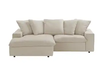 SOHO Ecksofa Kini Beige Flachgewebe links