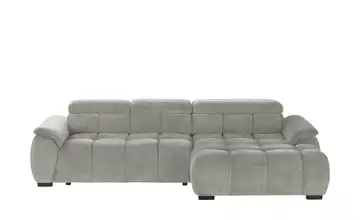 switch Ecksofa Alvin rechts Silbergrau
