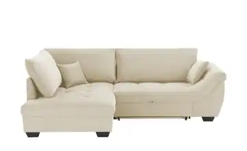 bobb Ecksofa Krissy links Cordstoff Creme