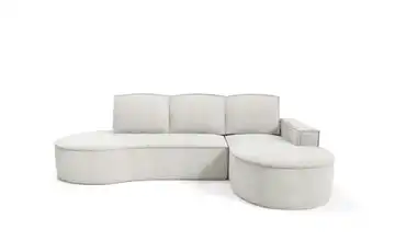 Ecksofa Flow rechts Cremeweiß