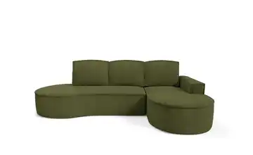 Ecksofa Flow rechts Grün