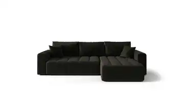 Ecksofa Milo Schwarz rechts