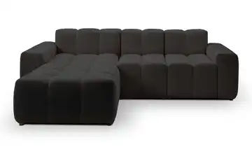 Ecksofa Colombo Schwarz links