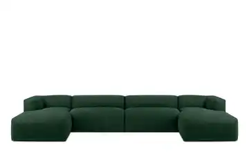 KONSIMO Wohnlandschaft Buffo Marineblau Webstoff