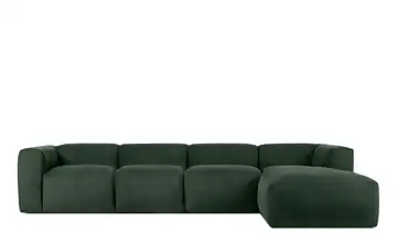 KONSIMO Ecksofa Buffo 365 cm Dunkelgrün rechts 6