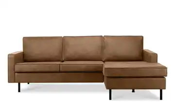 KONSIMO Ecksofa Invia Braun rechts