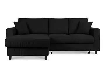KONSIMO Ecksofa Egret Schwarz links