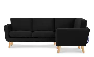 KONSIMO Ecksofa Tagio Schwarz rechts
