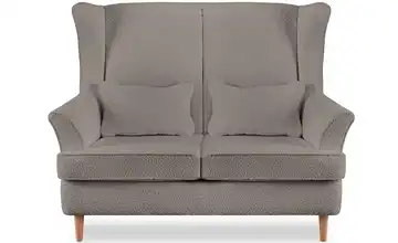 KONSIMO Einzelsofa Stralis Dunkelbeige Boucléstoff