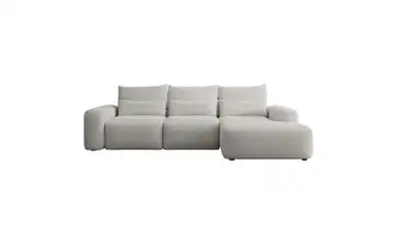 Ecksofa mit Schlaffunktion Carnos Grau rechts