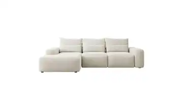 Ecksofa mit Schlaffunktion Carnos Offwhite links