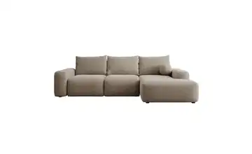 Selsey Ecksofa mit Schlaffunktion Carnos Hellbraun rechts