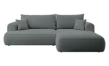 Ecksofa Dunkelgrau rechts