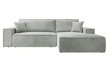 Ecksofa Hellgrau rechts