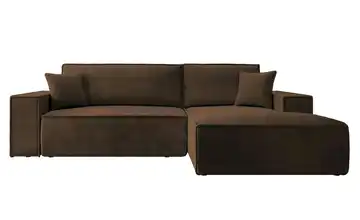 Ecksofa Braun rechts